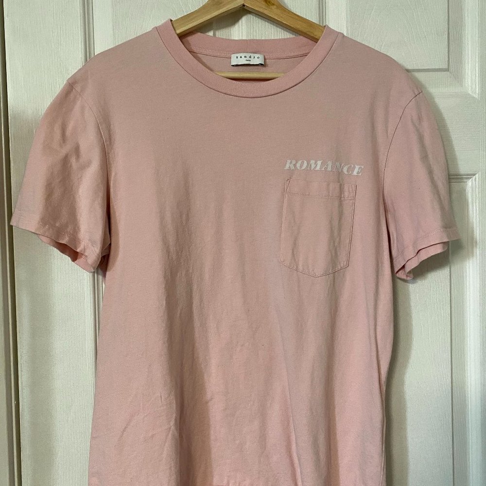 - SANDRO - Light Pink Tee -